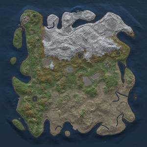 Thumbnail Rust Map: Procedural Map, Size: 4000, Seed: 17089, 19 Monuments