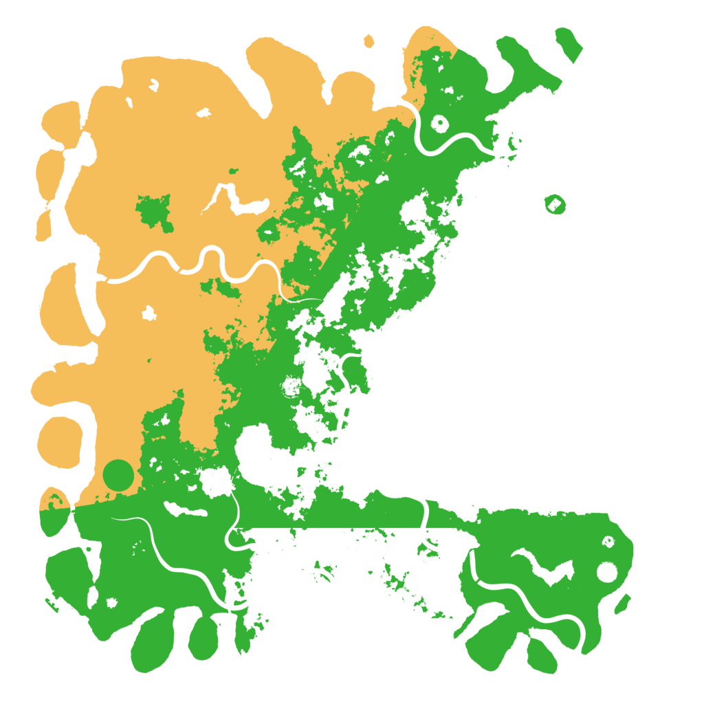 Biome Rust Map: Procedural Map, Size: 6000, Seed: 182733