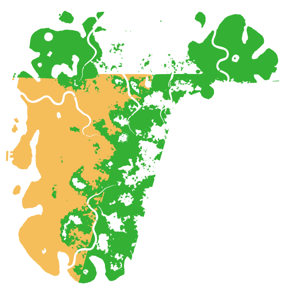 Biome Rust Map: Procedural Map, Size: 6000, Seed: 1999999999