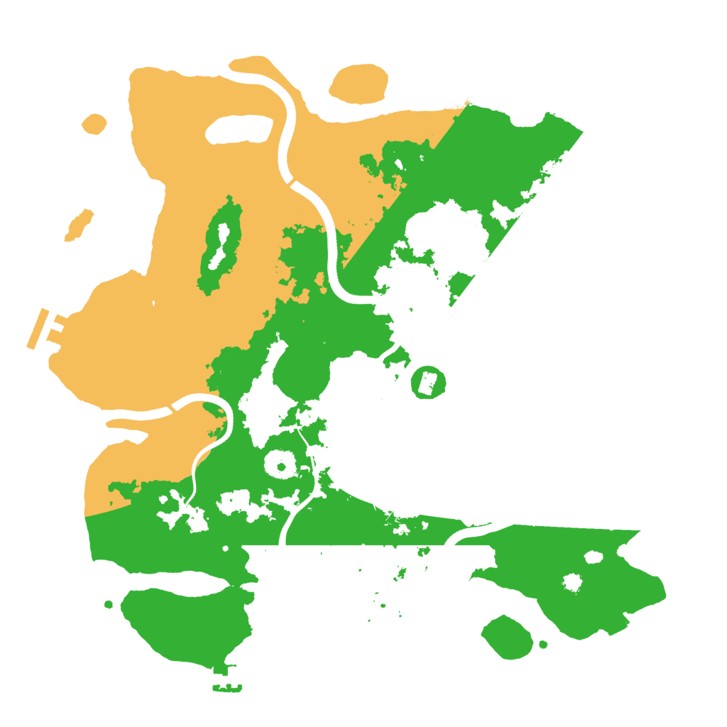 Biome Rust Map: Procedural Map, Size: 3500, Seed: 450238215