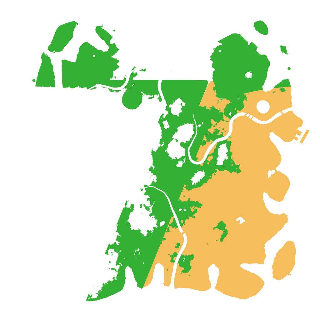 Biome Rust Map: Procedural Map, Size: 4321, Seed: 12345