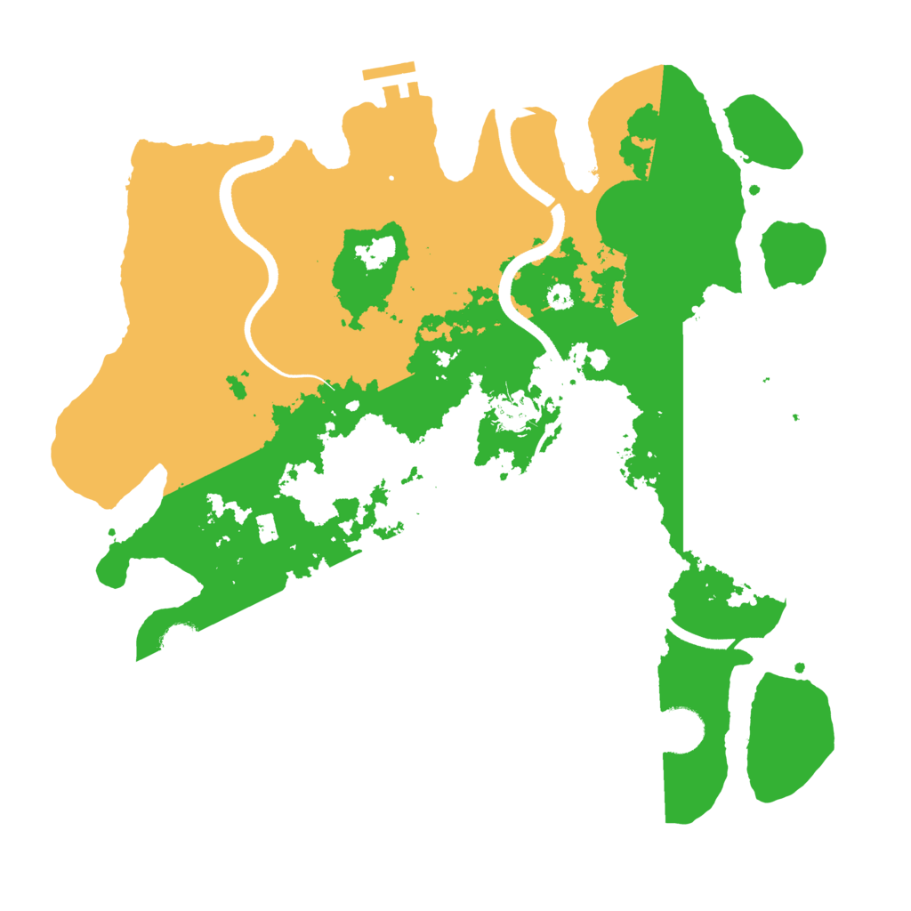 Biome Rust Map: Procedural Map, Size: 3500, Seed: 268747631