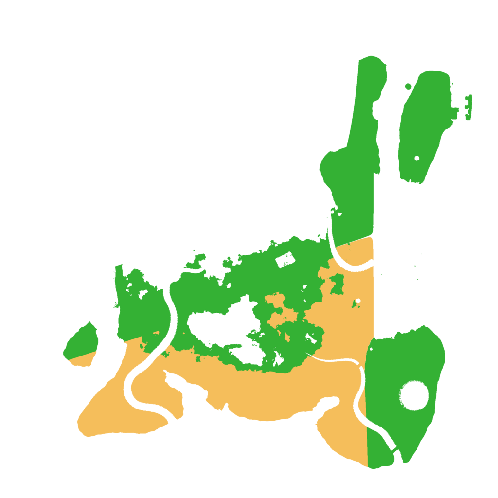 Biome Rust Map: Procedural Map, Size: 3000, Seed: 21206