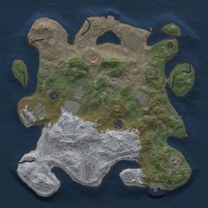 Thumbnail Rust Map: Procedural Map, Size: 3510, Seed: 2147483647, 17 Monuments