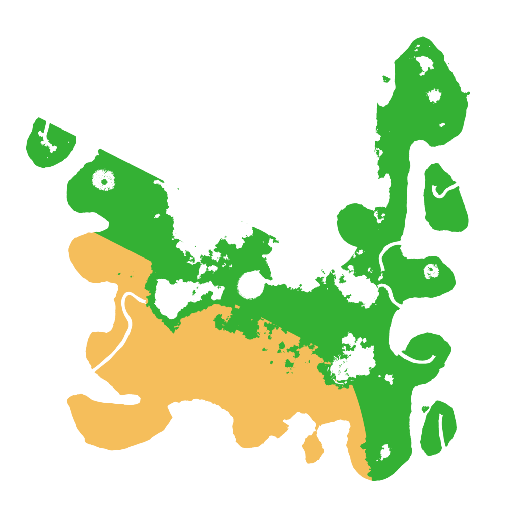 Biome Rust Map: Procedural Map, Size: 3500, Seed: 249398665
