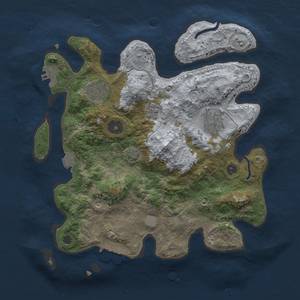 Thumbnail Rust Map: Procedural Map, Size: 3000, Seed: 292595337, 11 Monuments