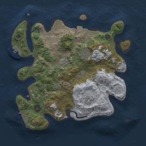 Thumbnail Rust Map: Procedural Map, Size: 3000, Seed: 403395575, 11 Monuments