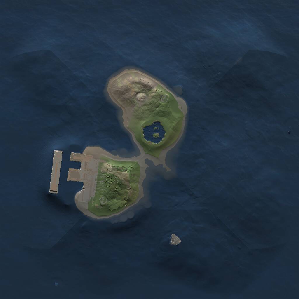 Rust Map: Procedural Map, Size: 1400, Seed: 59, 2 Monuments