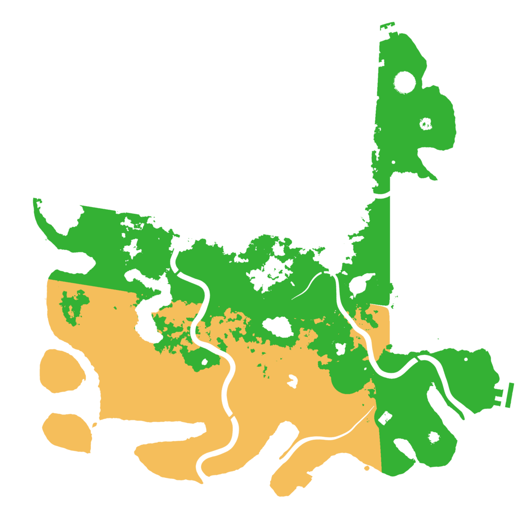 Biome Rust Map: Procedural Map, Size: 4200, Seed: 314445