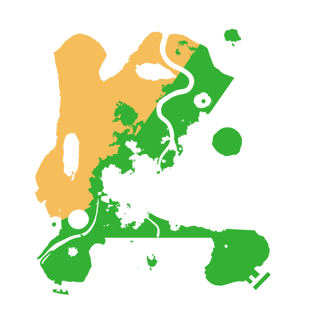 Biome Rust Map: Procedural Map, Size: 3000, Seed: 32277