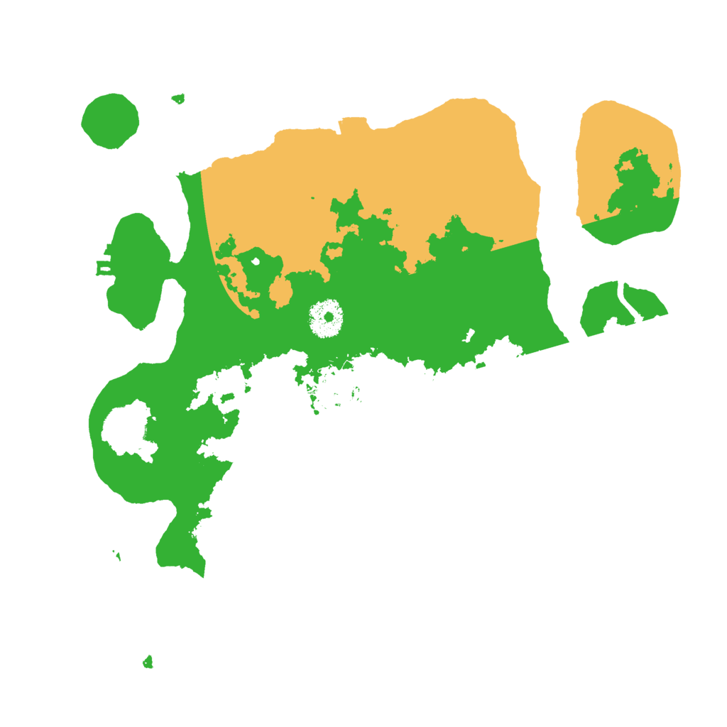 Biome Rust Map: Procedural Map, Size: 3000, Seed: 12221457