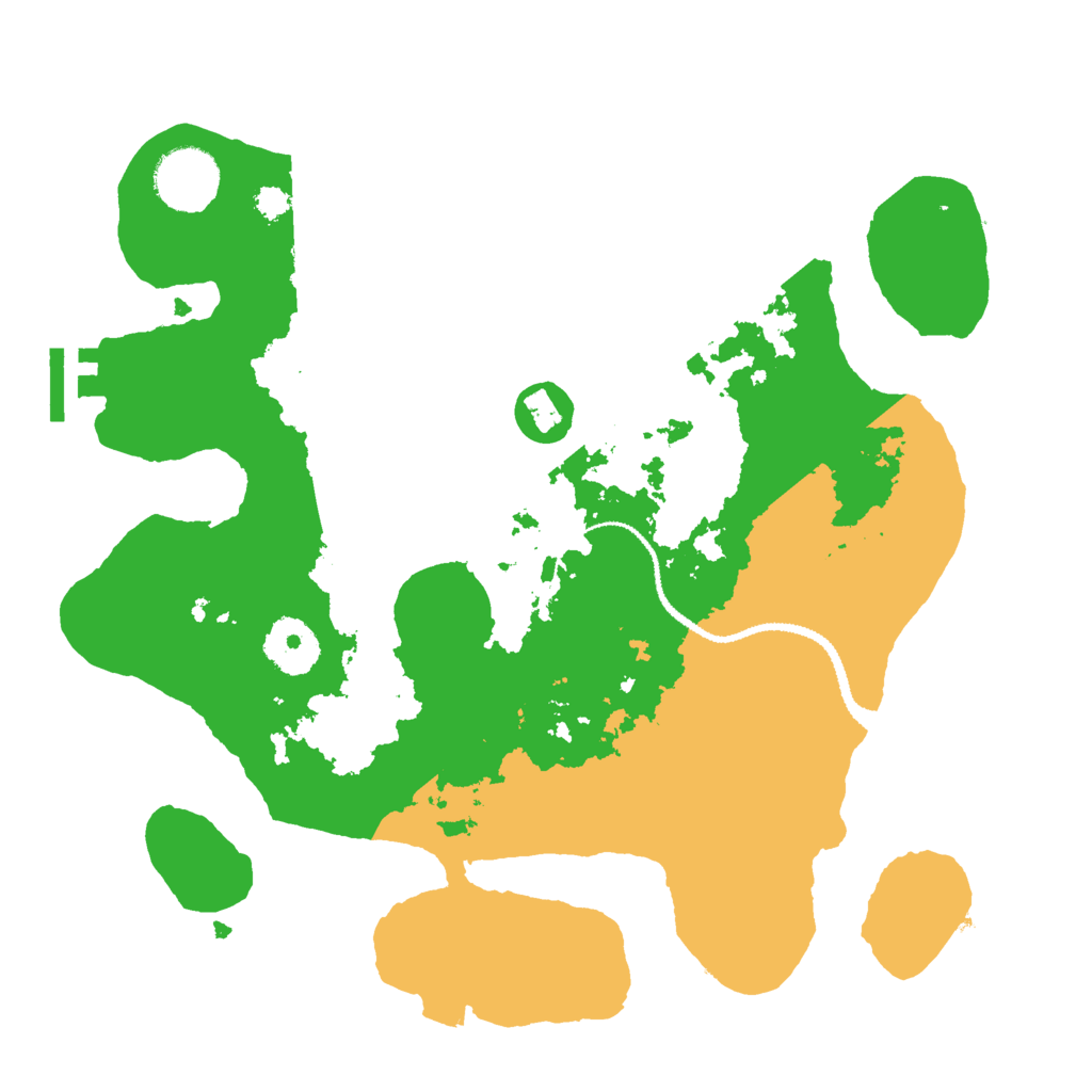 Biome Rust Map: Procedural Map, Size: 3000, Seed: 25265771
