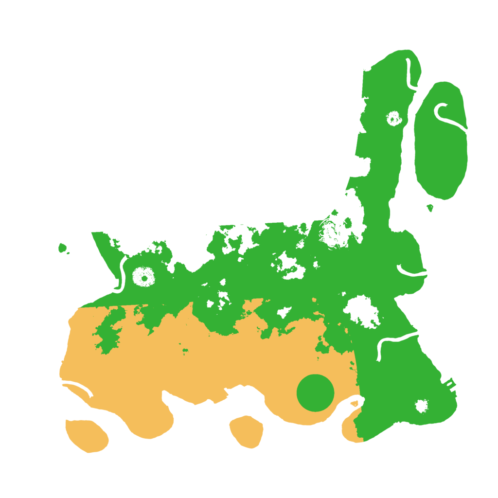 Biome Rust Map: Procedural Map, Size: 3500, Seed: 10738617