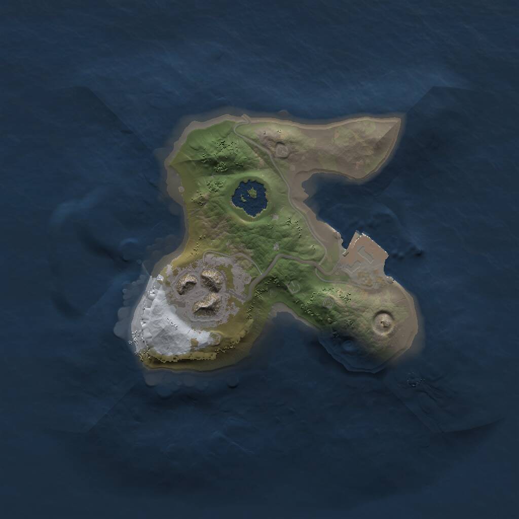 Rust Map: Procedural Map, Size: 1500, Seed: 938944798, 2 Monuments