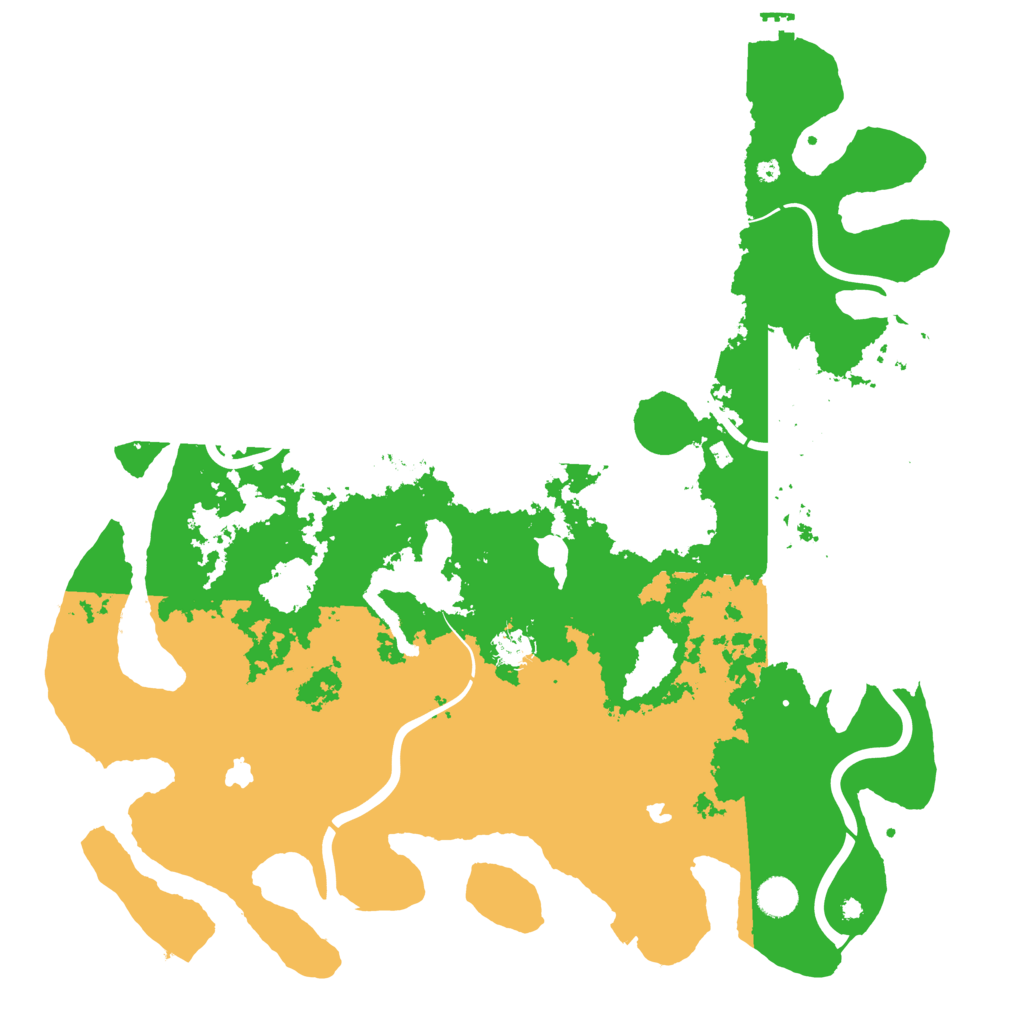 Biome Rust Map: Procedural Map, Size: 4500, Seed: 49619386