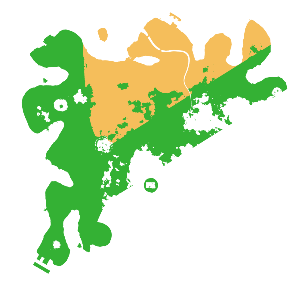 Biome Rust Map: Procedural Map, Size: 3500, Seed: 1036315813