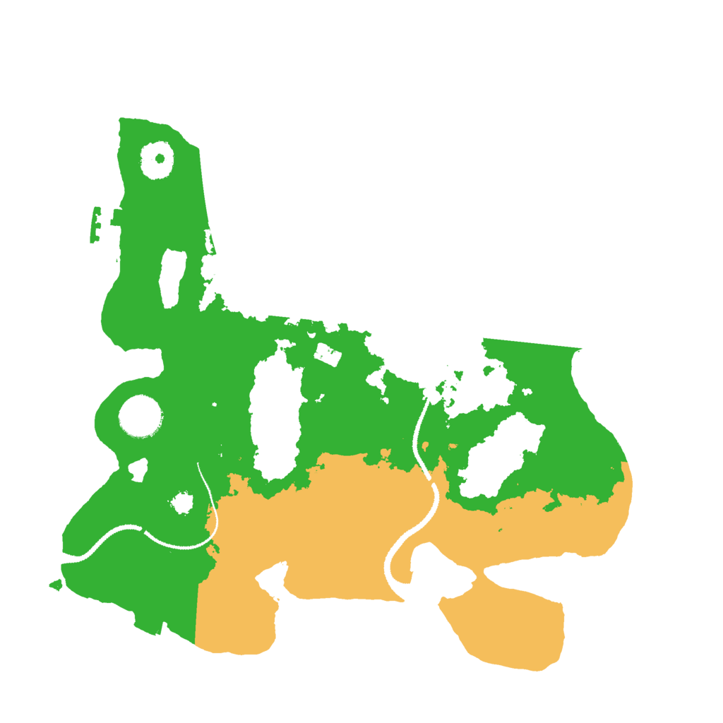 Biome Rust Map: Procedural Map, Size: 3000, Seed: 15444