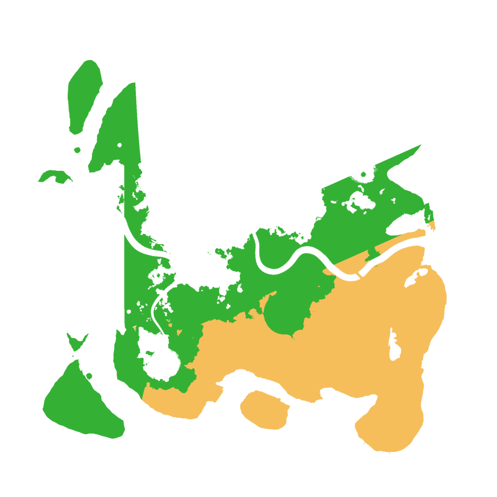 Biome Rust Map: Procedural Map, Size: 3300, Seed: 1217