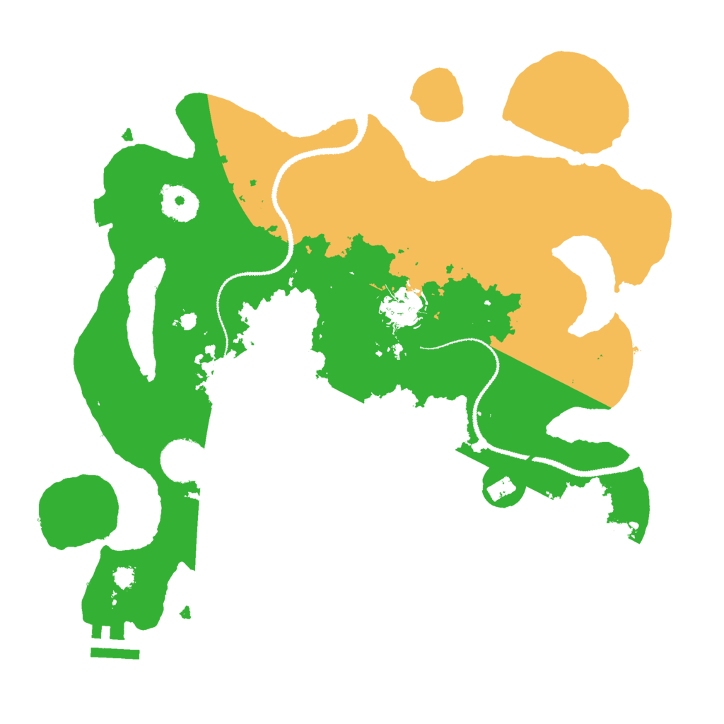 Biome Rust Map: Procedural Map, Size: 3000, Seed: 975345425
