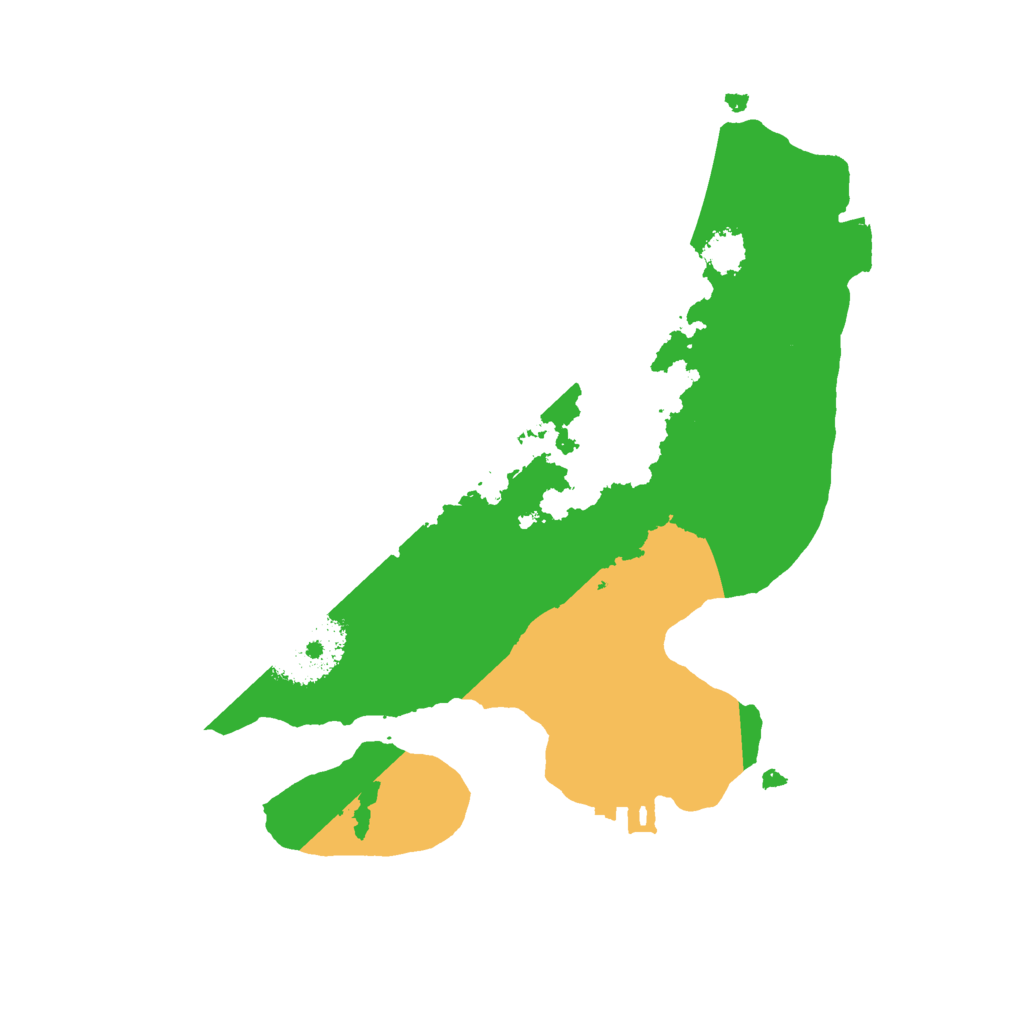 Biome Rust Map: Procedural Map, Size: 2200, Seed: 1004479103