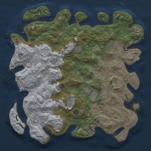 Thumbnail Rust Map: Procedural Map, Size: 4500, Seed: 929153440, 19 Monuments