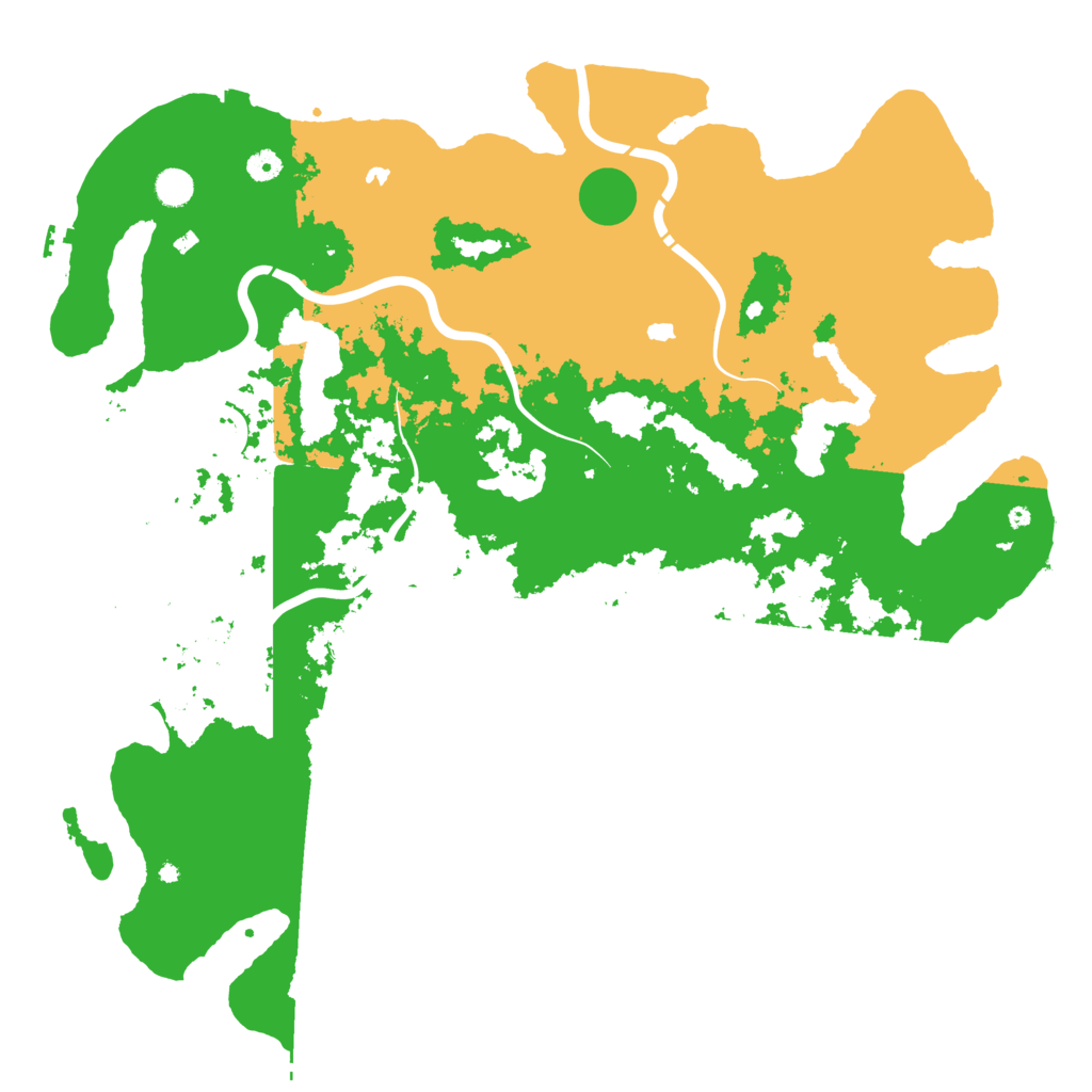 Biome Rust Map: Procedural Map, Size: 5000, Seed: 2391578