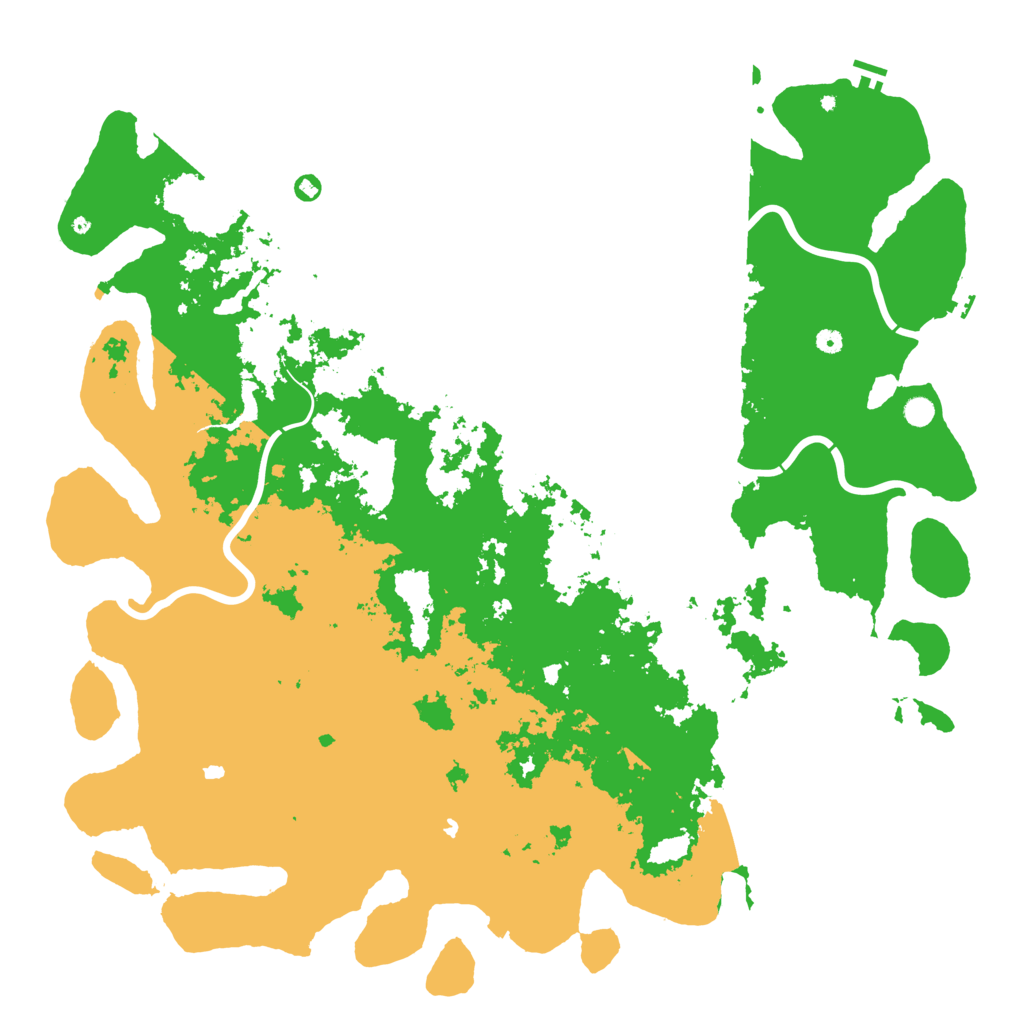 Biome Rust Map: Procedural Map, Size: 6000, Seed: 1158825230