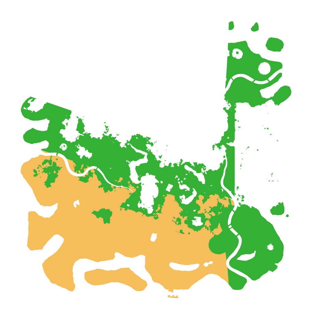 Biome Rust Map: Procedural Map, Size: 4500, Seed: 591382