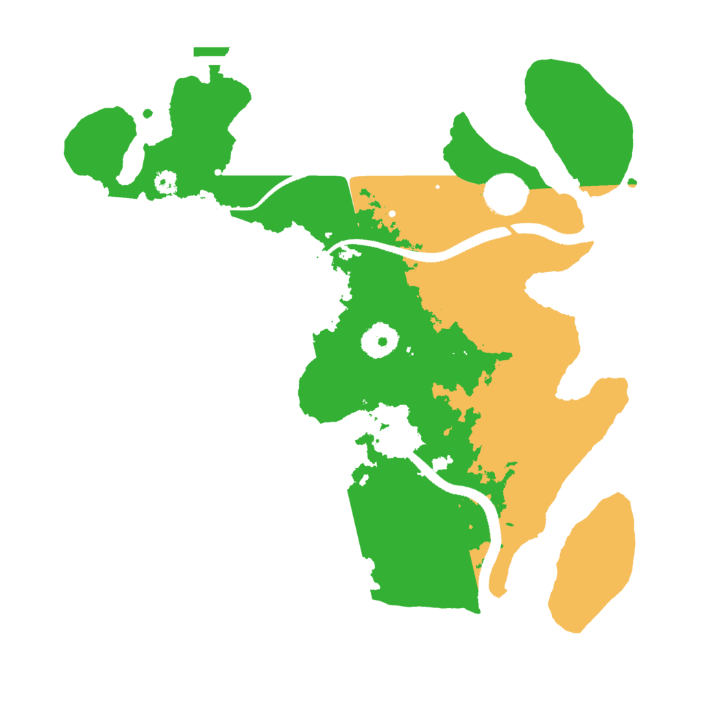 Biome Rust Map: Procedural Map, Size: 3000, Seed: 27492