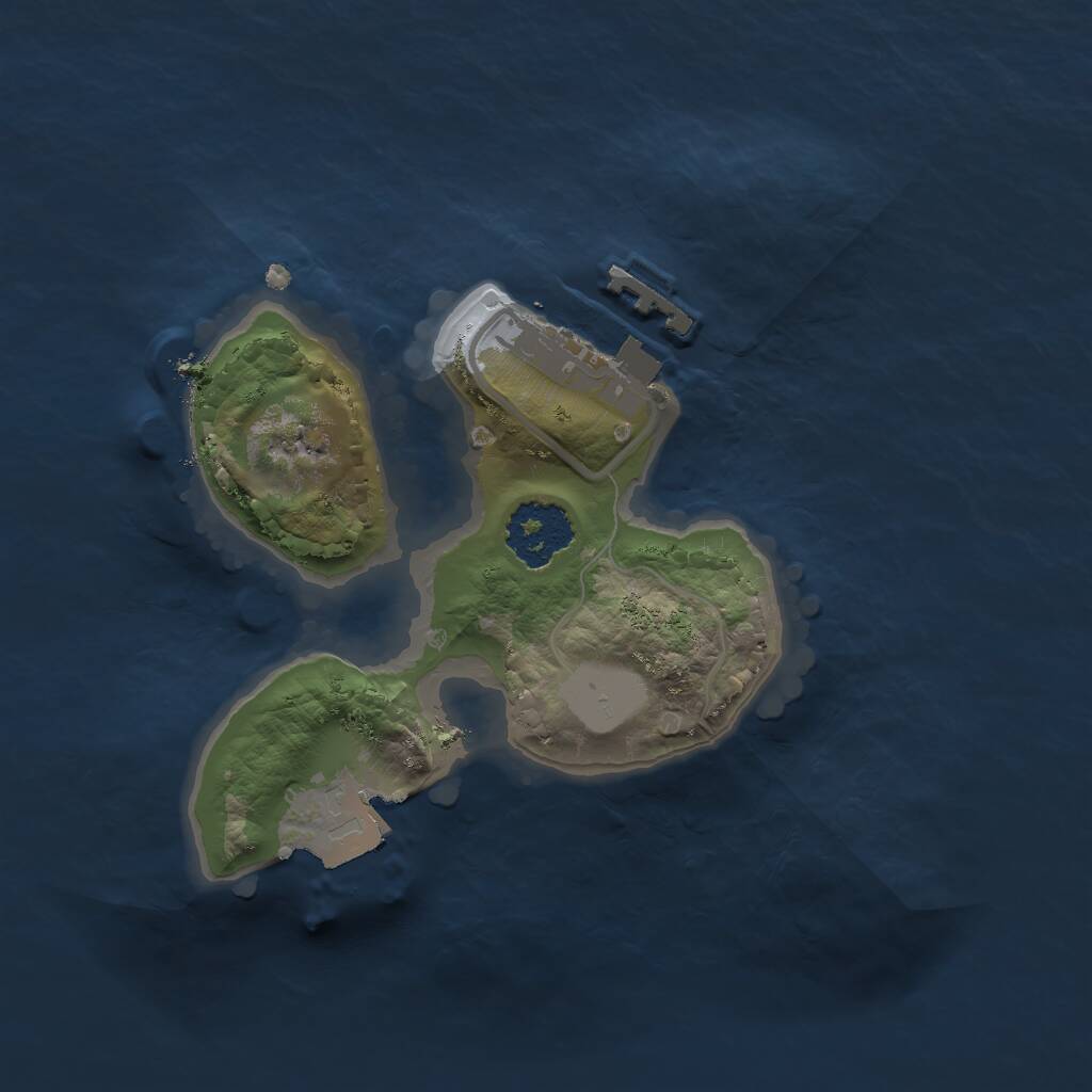 Rust Map: Procedural Map, Size: 1700, Seed: 1937090733, 2 Monuments