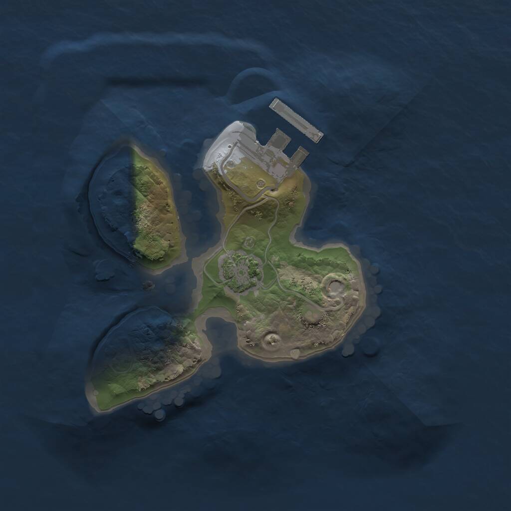 Rust Map: Procedural Map, Size: 1700, Seed: 1937090733, 3 Monuments