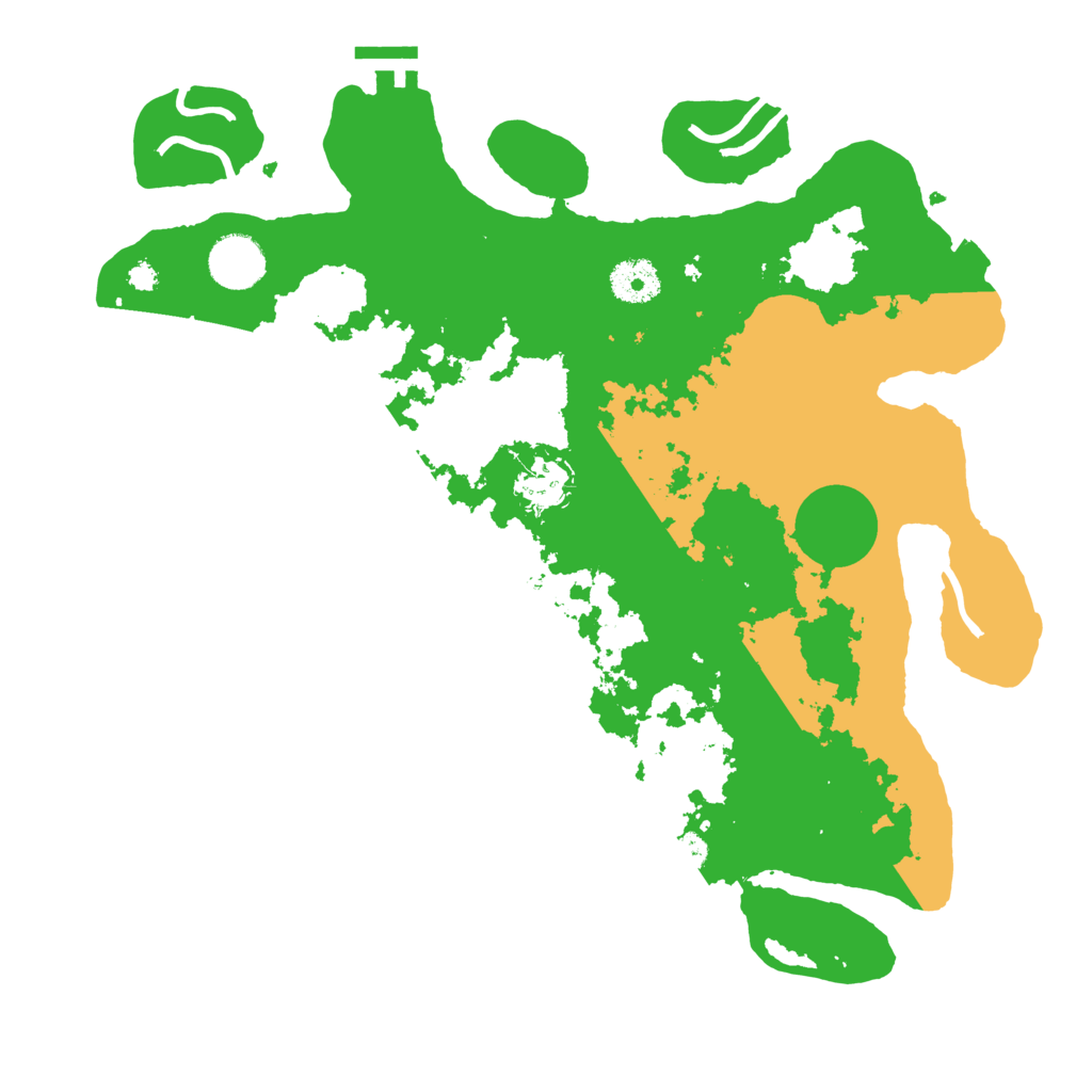 Biome Rust Map: Procedural Map, Size: 3500, Seed: 696321866