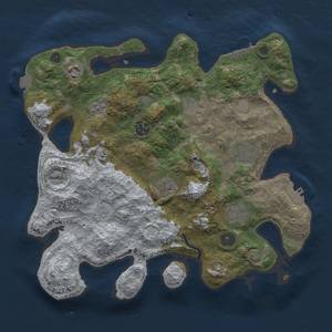 Thumbnail Rust Map: Procedural Map, Size: 3400, Seed: 3243500, 15 Monuments
