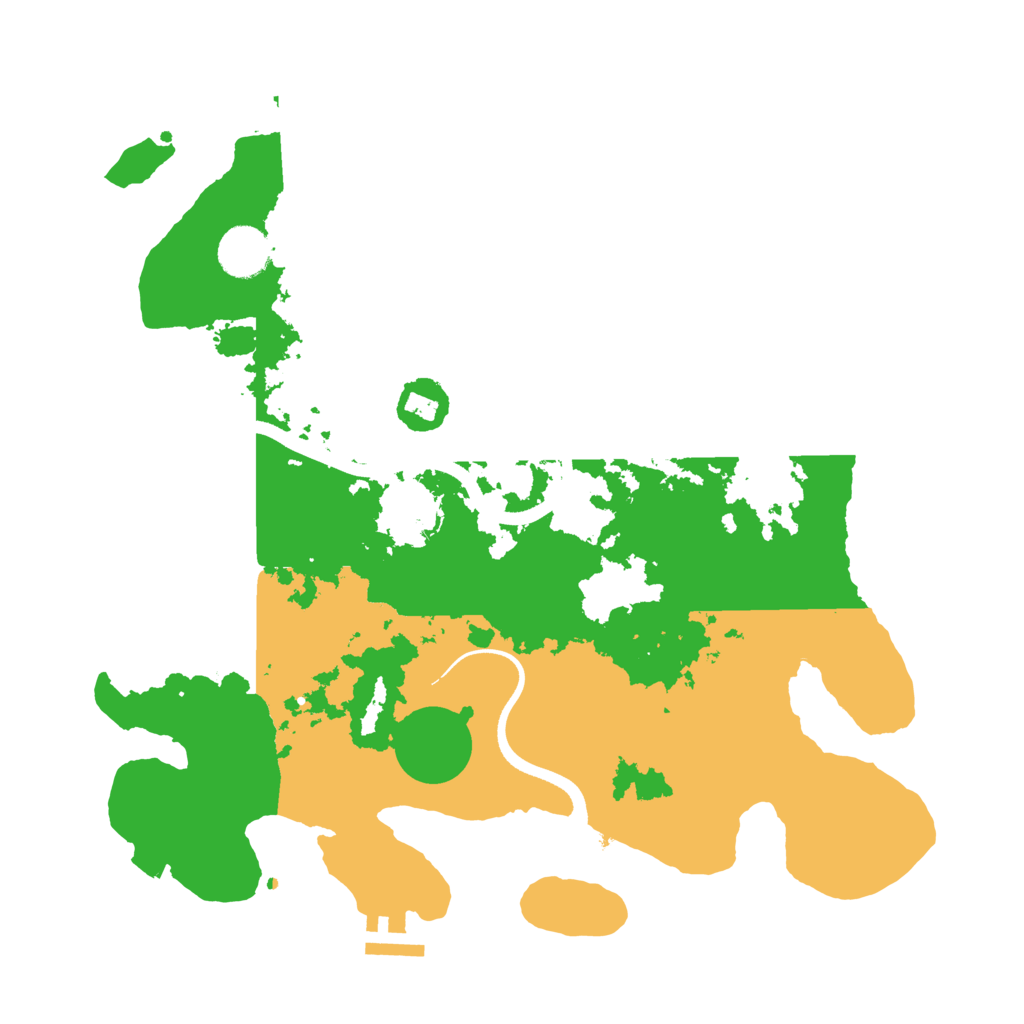 Biome Rust Map: Procedural Map, Size: 3500, Seed: 3159527