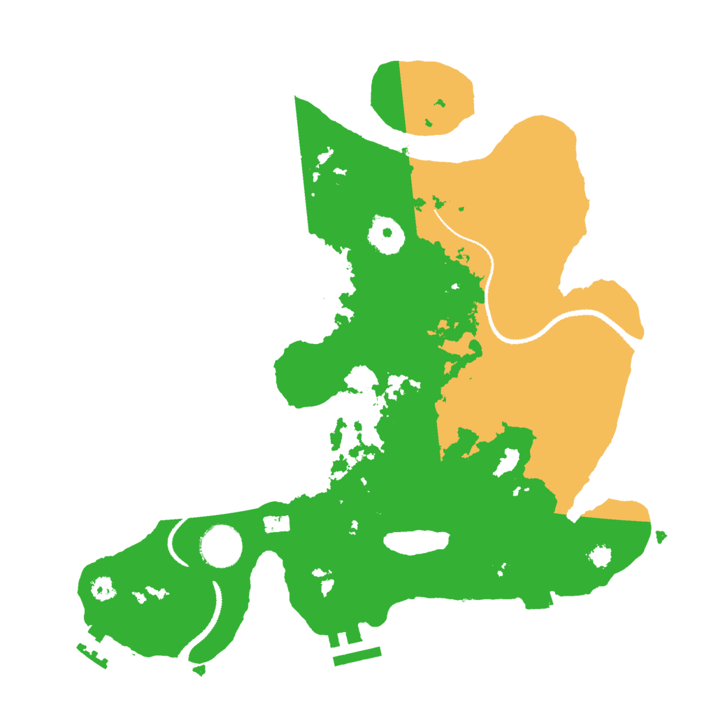 Biome Rust Map: Procedural Map, Size: 3000, Seed: 5951