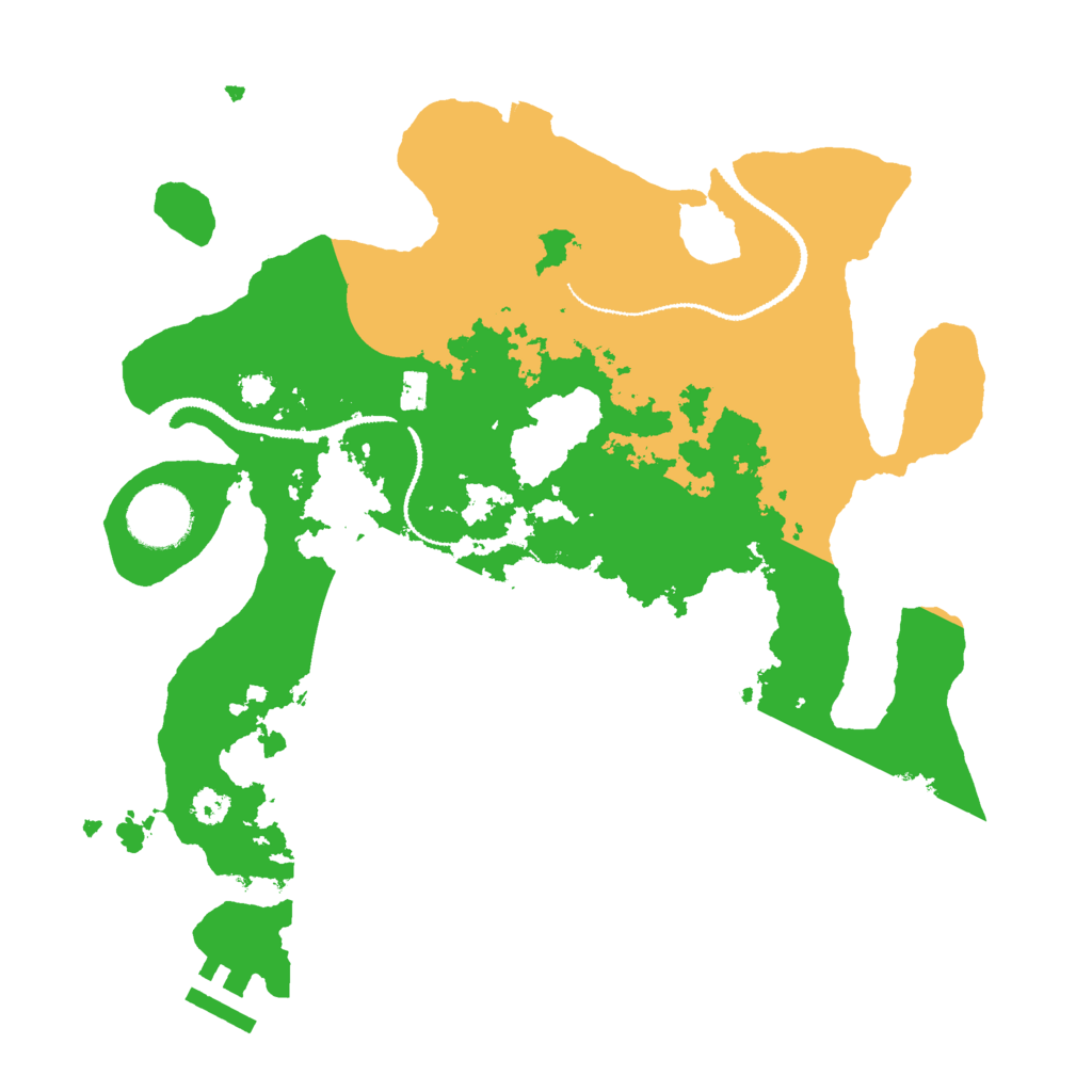 Biome Rust Map: Procedural Map, Size: 3000, Seed: 4888