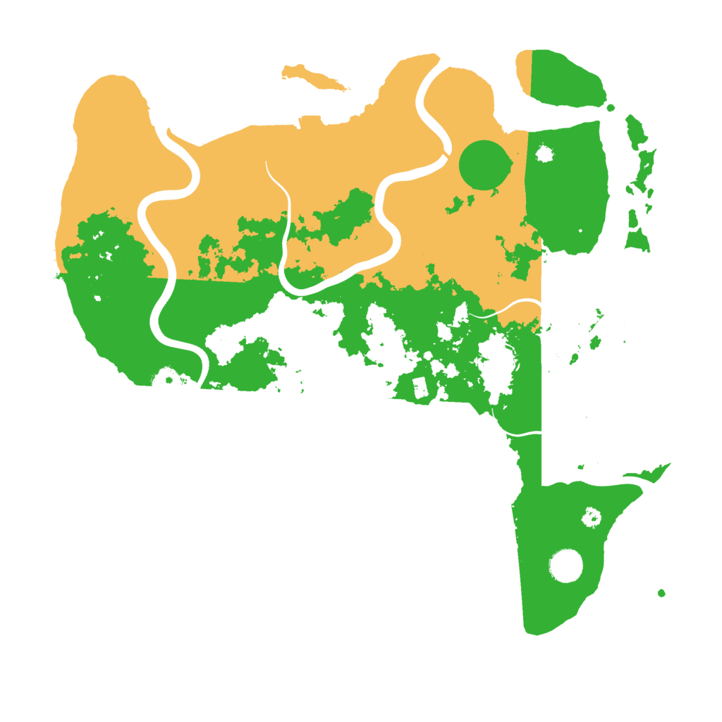 Biome Rust Map: Procedural Map, Size: 3800, Seed: 14991783