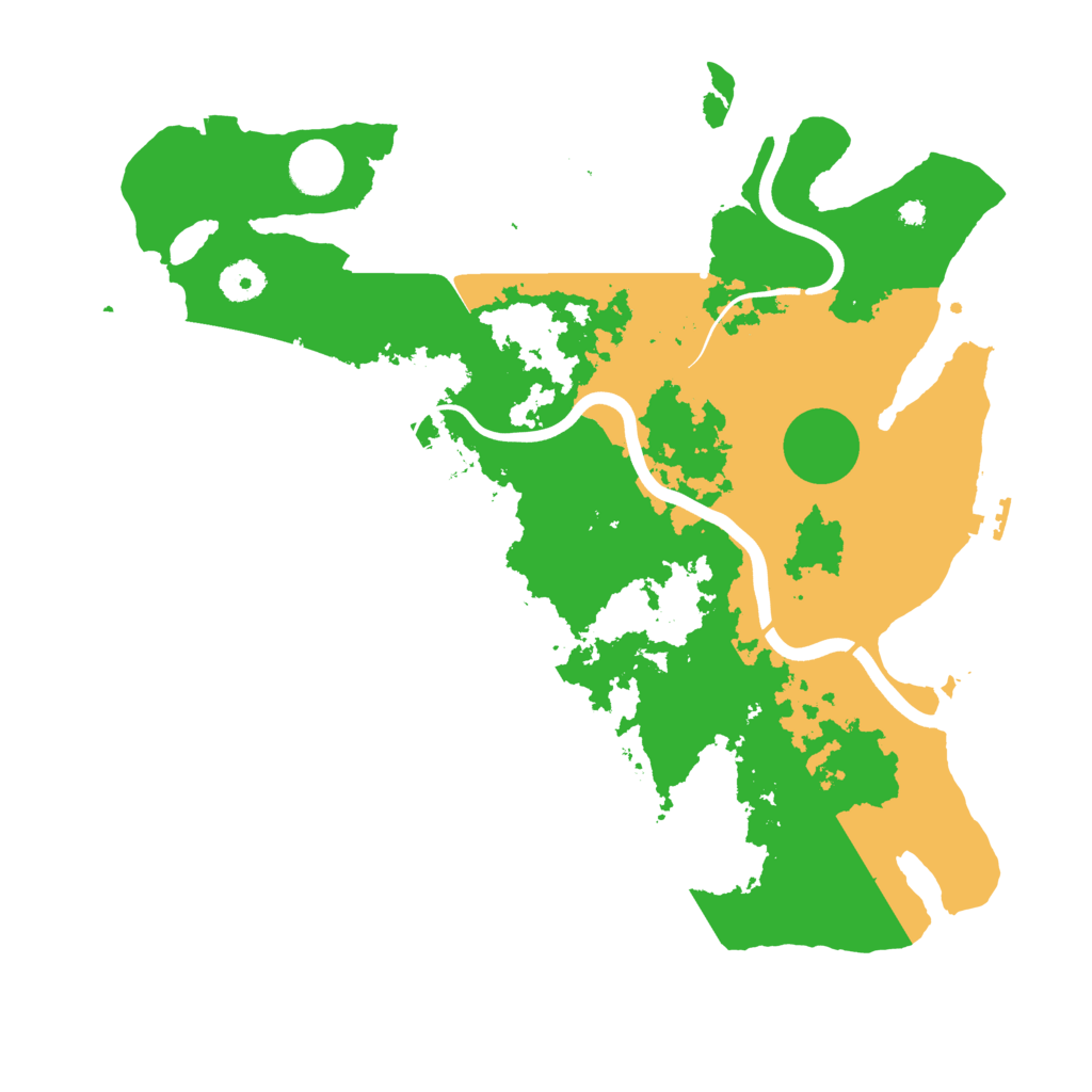Biome Rust Map: Procedural Map, Size: 3800, Seed: 1250121189
