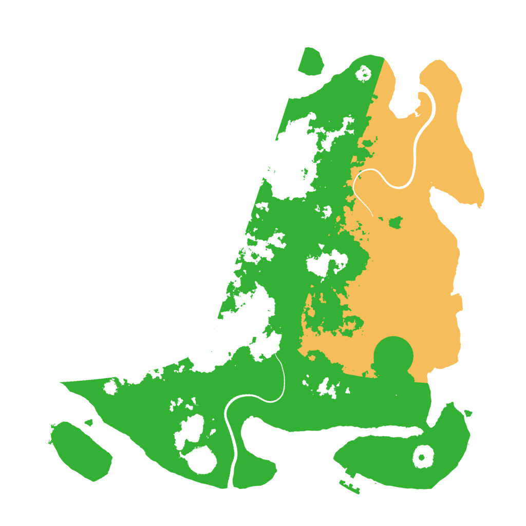 Biome Rust Map: Procedural Map, Size: 3500, Seed: 6177641