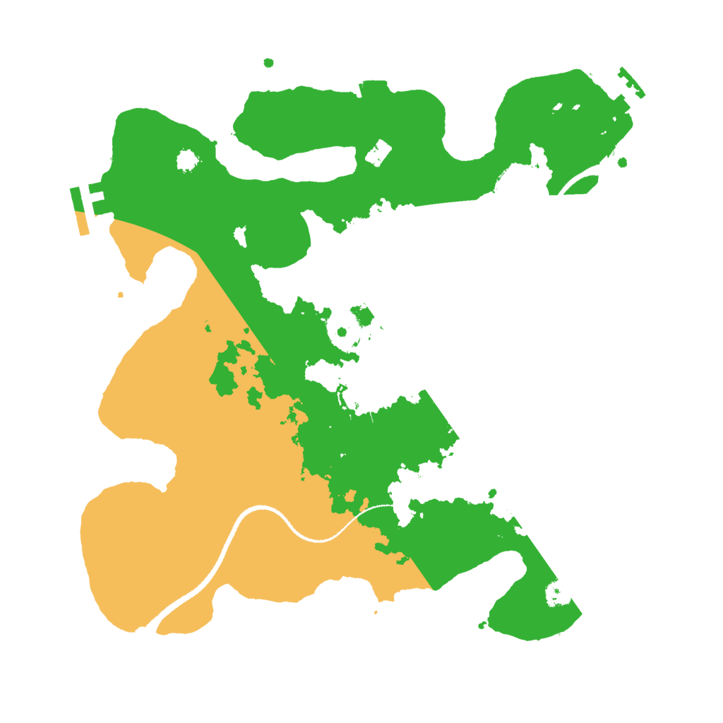 Biome Rust Map: Procedural Map, Size: 3000, Seed: 1077