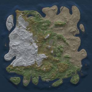 Thumbnail Rust Map: Procedural Map, Size: 4800, Seed: 159952, 19 Monuments