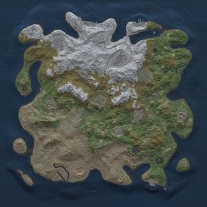 Thumbnail Rust Map: Procedural Map, Size: 4000, Seed: 2099199338, 19 Monuments