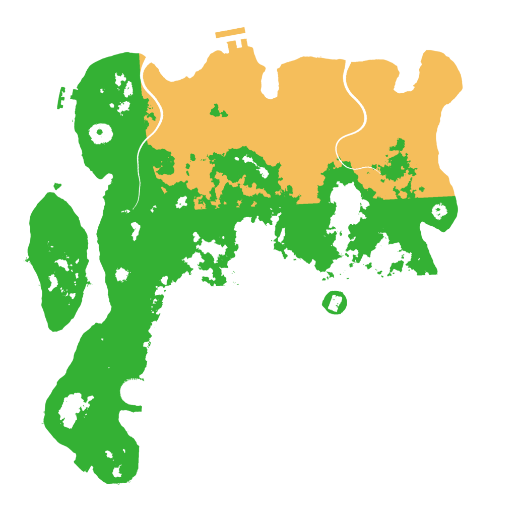 Biome Rust Map: Procedural Map, Size: 3500, Seed: 1767626722