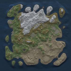 Thumbnail Rust Map: Procedural Map, Size: 4000, Seed: 199243073, 18 Monuments