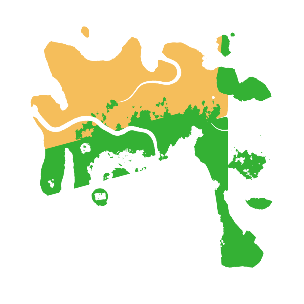 Biome Rust Map: Procedural Map, Size: 3000, Seed: 315617143