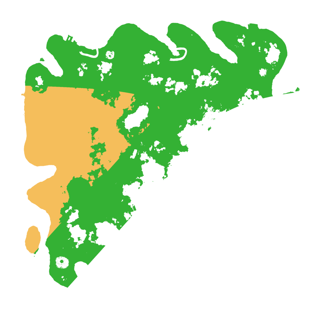 Biome Rust Map: Procedural Map, Size: 3800, Seed: 279649295