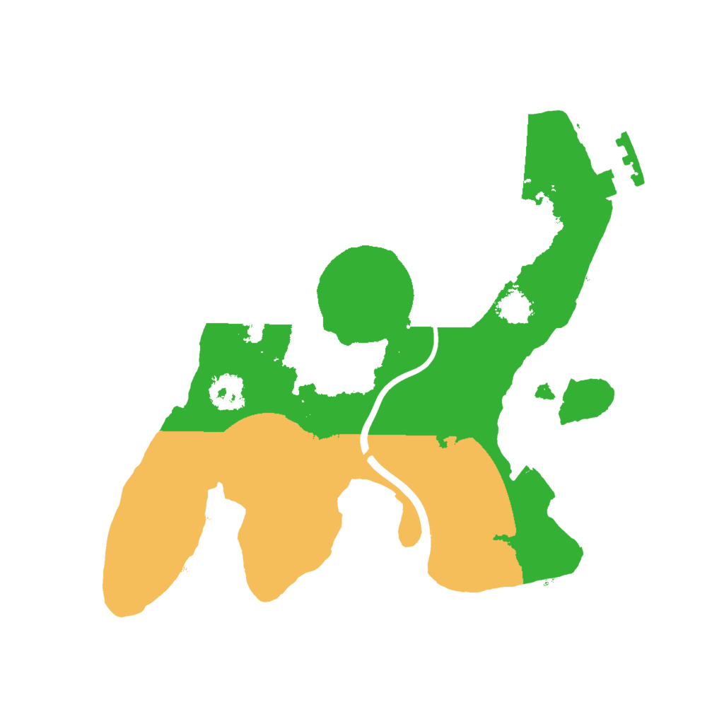 Biome Rust Map: Procedural Map, Size: 2000, Seed: 1516104175