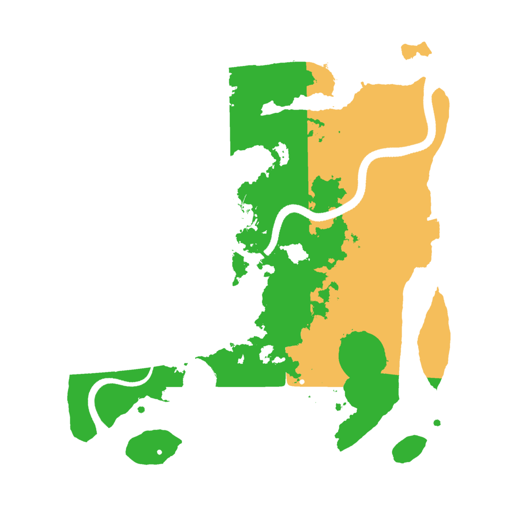 Biome Rust Map: Procedural Map, Size: 3000, Seed: 63709343