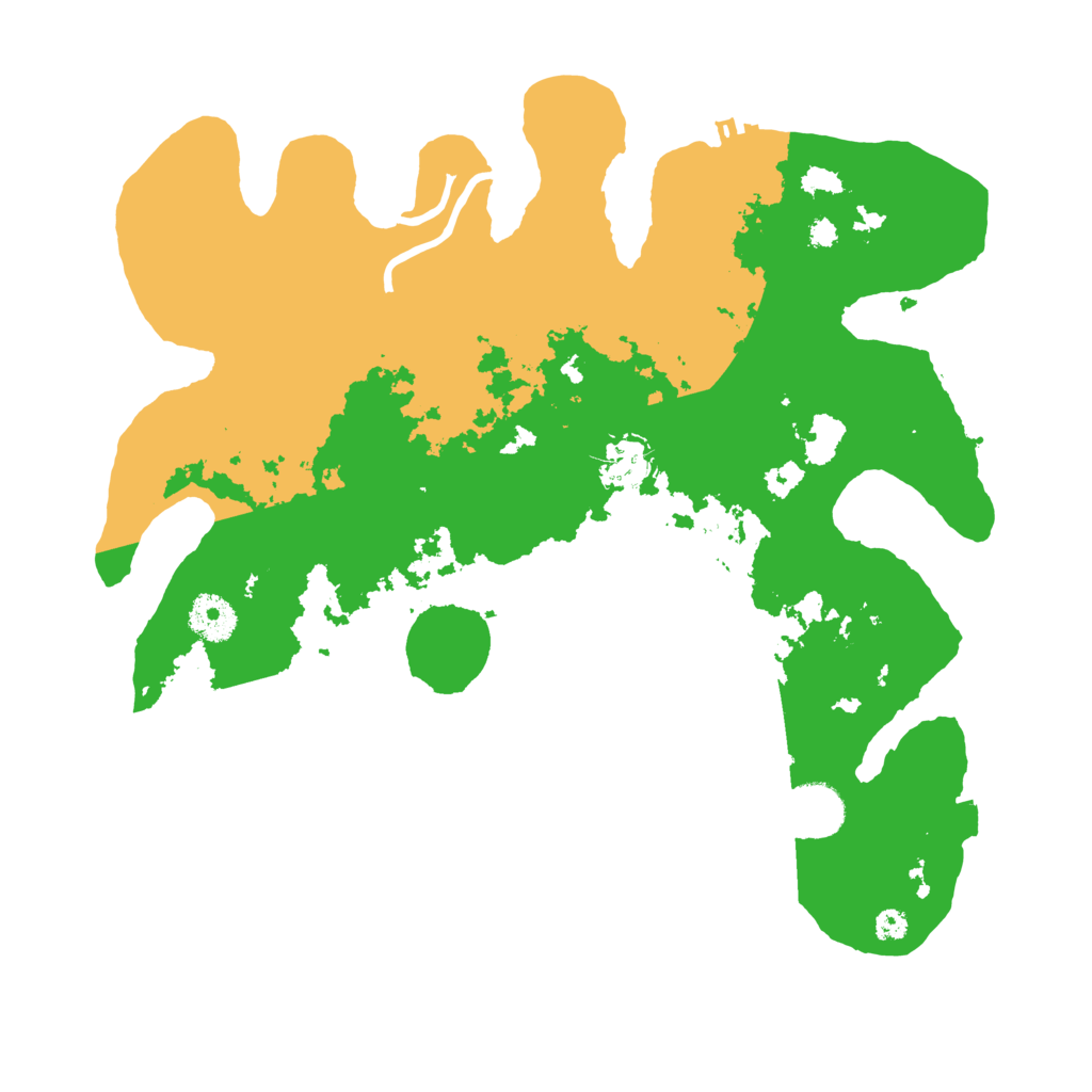 Biome Rust Map: Procedural Map, Size: 3500, Seed: 72753779