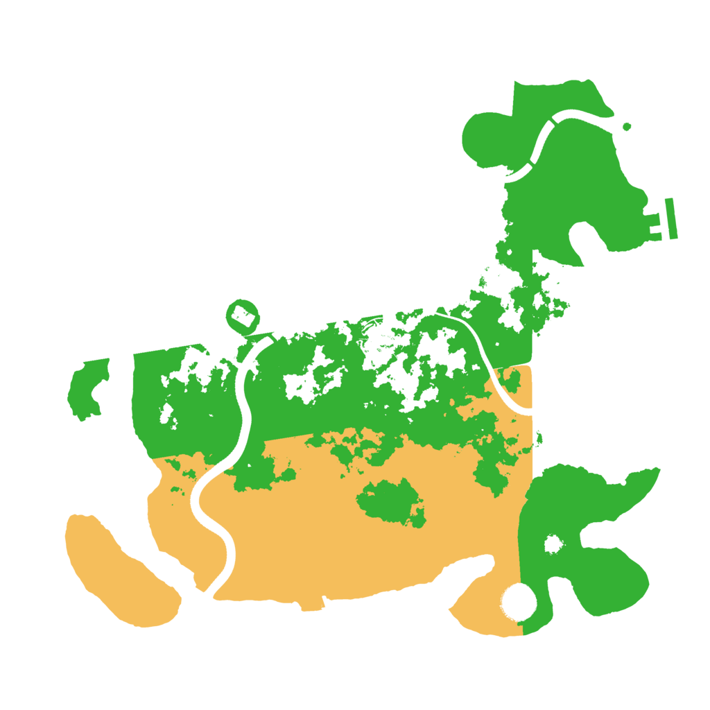 Biome Rust Map: Procedural Map, Size: 3500, Seed: 34522